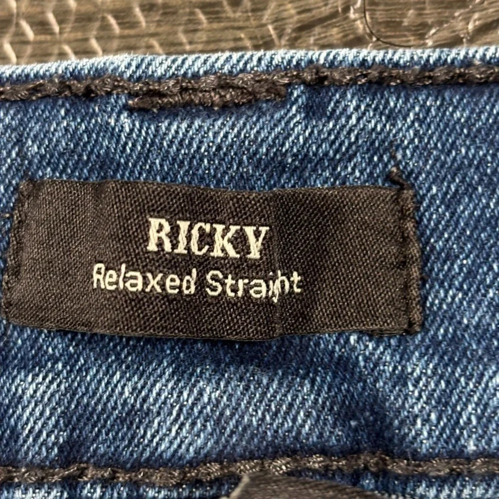 True Religion Jeans Mens 31x33 BLue Ricky Big T Relaxed Straight